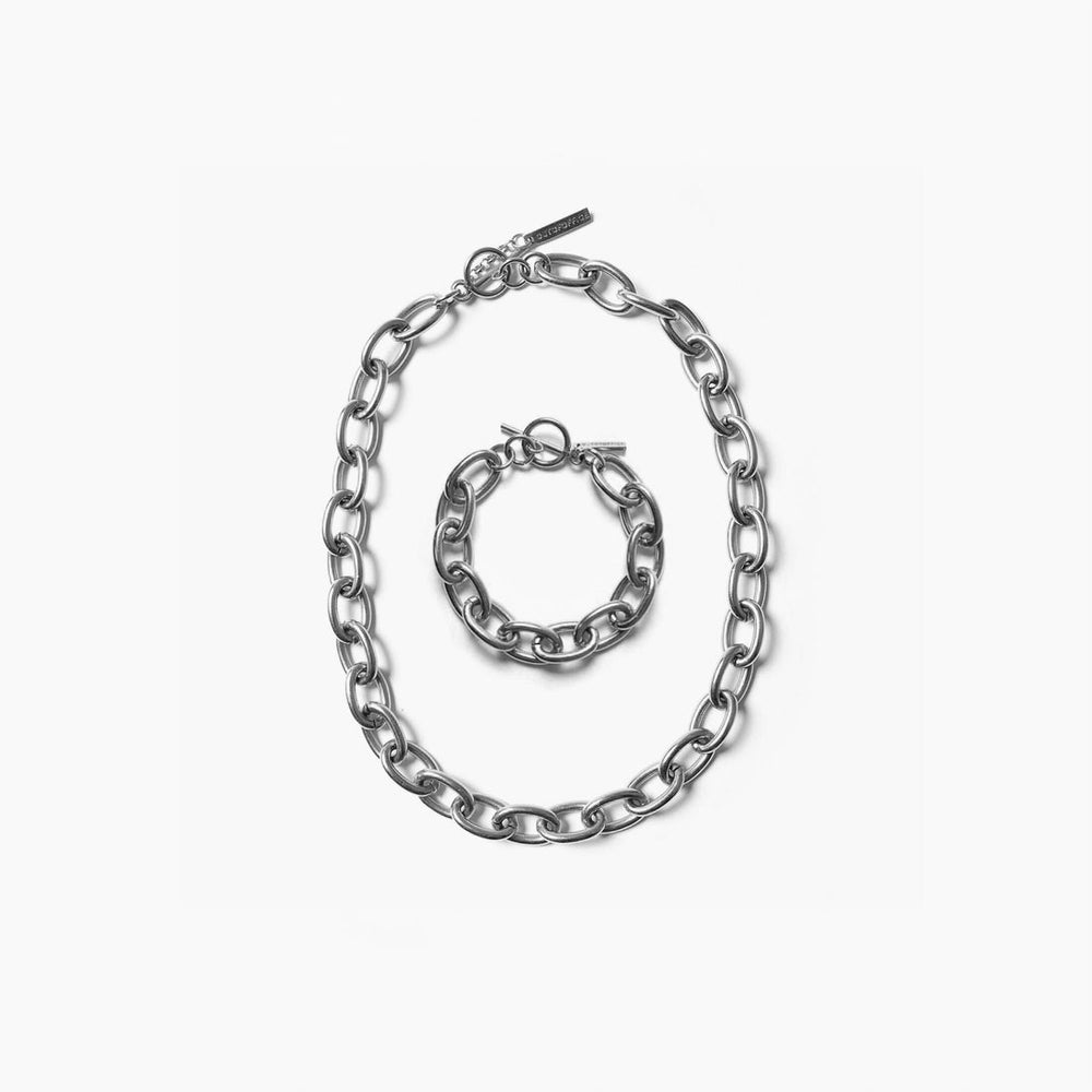 Collier gourmette argent