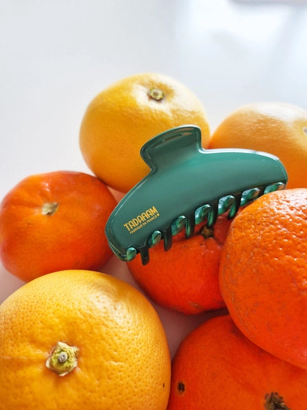 Pince à cheveux verte