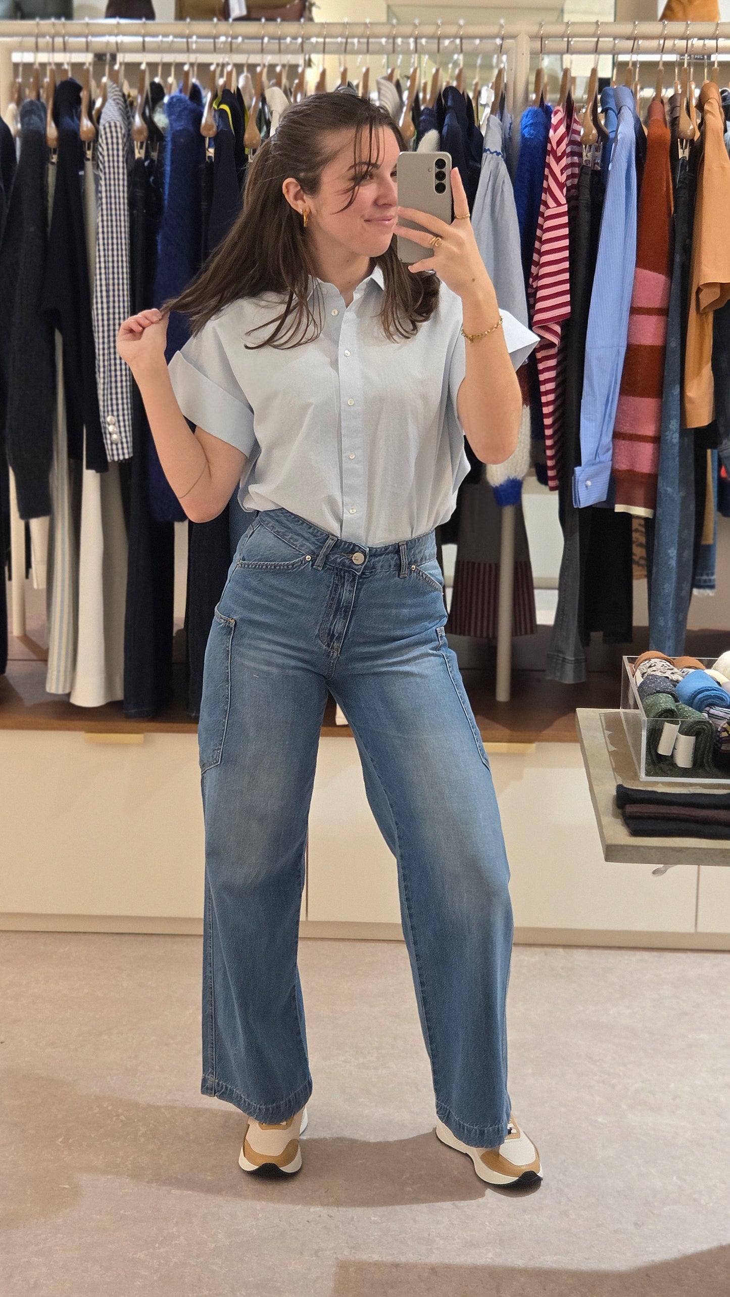Jean Denia bleu clair