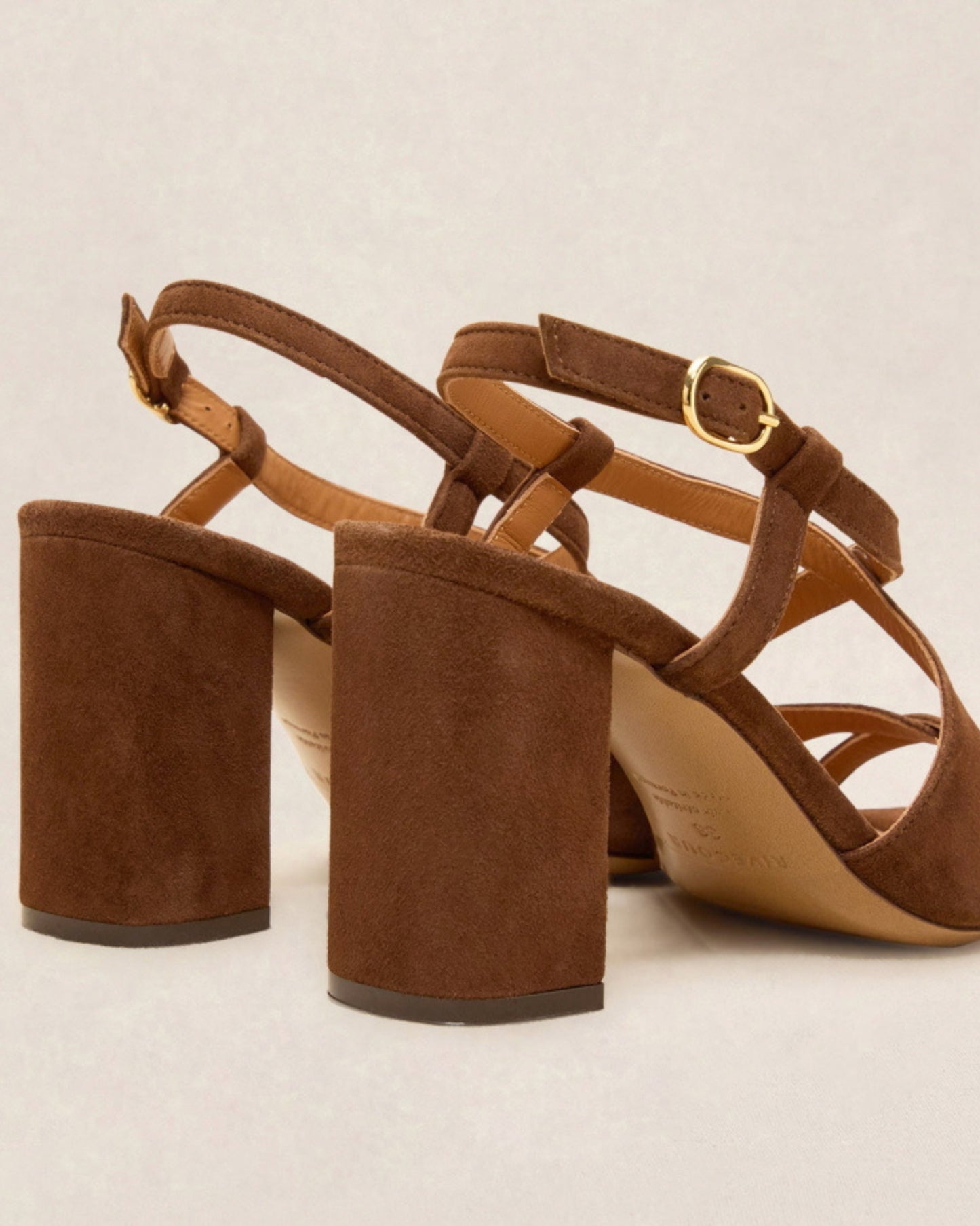 Sandales n°953 suede noisette