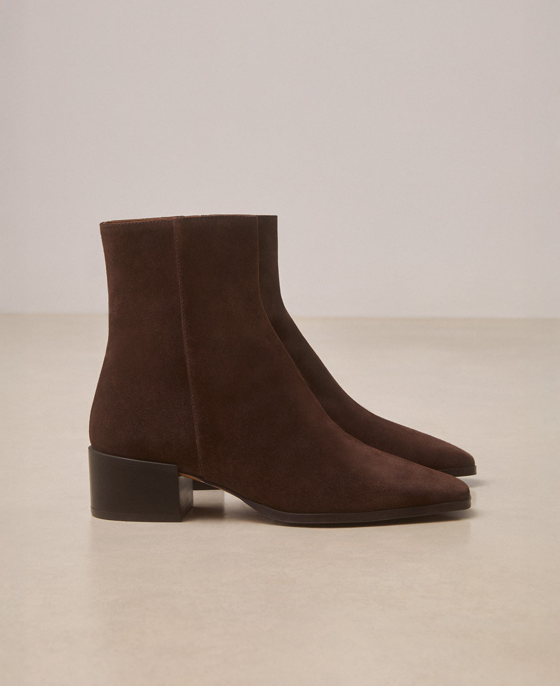 Bottines n°406 Suède Marron