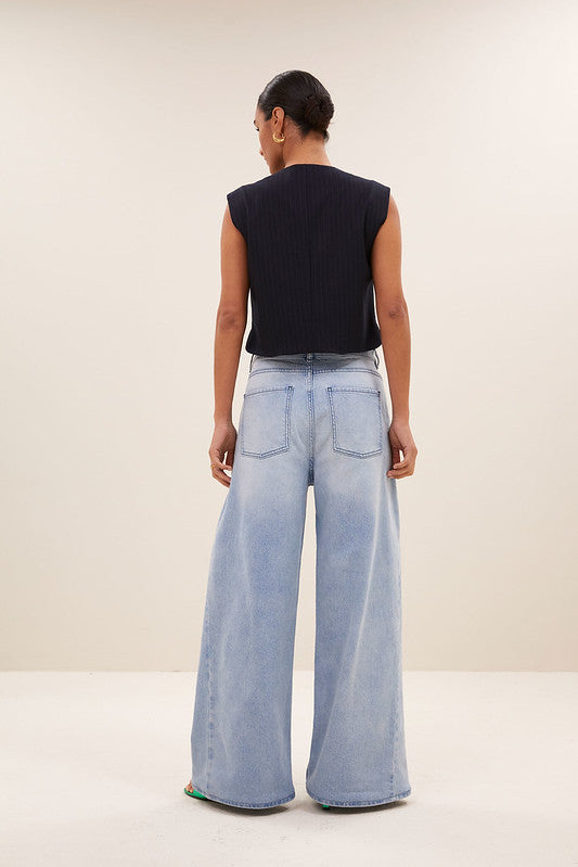Gilet Nori bleu rayé