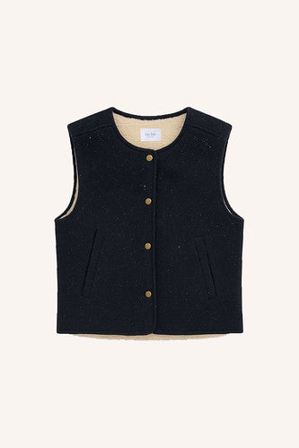Veste sans manche Joelle bleu marine