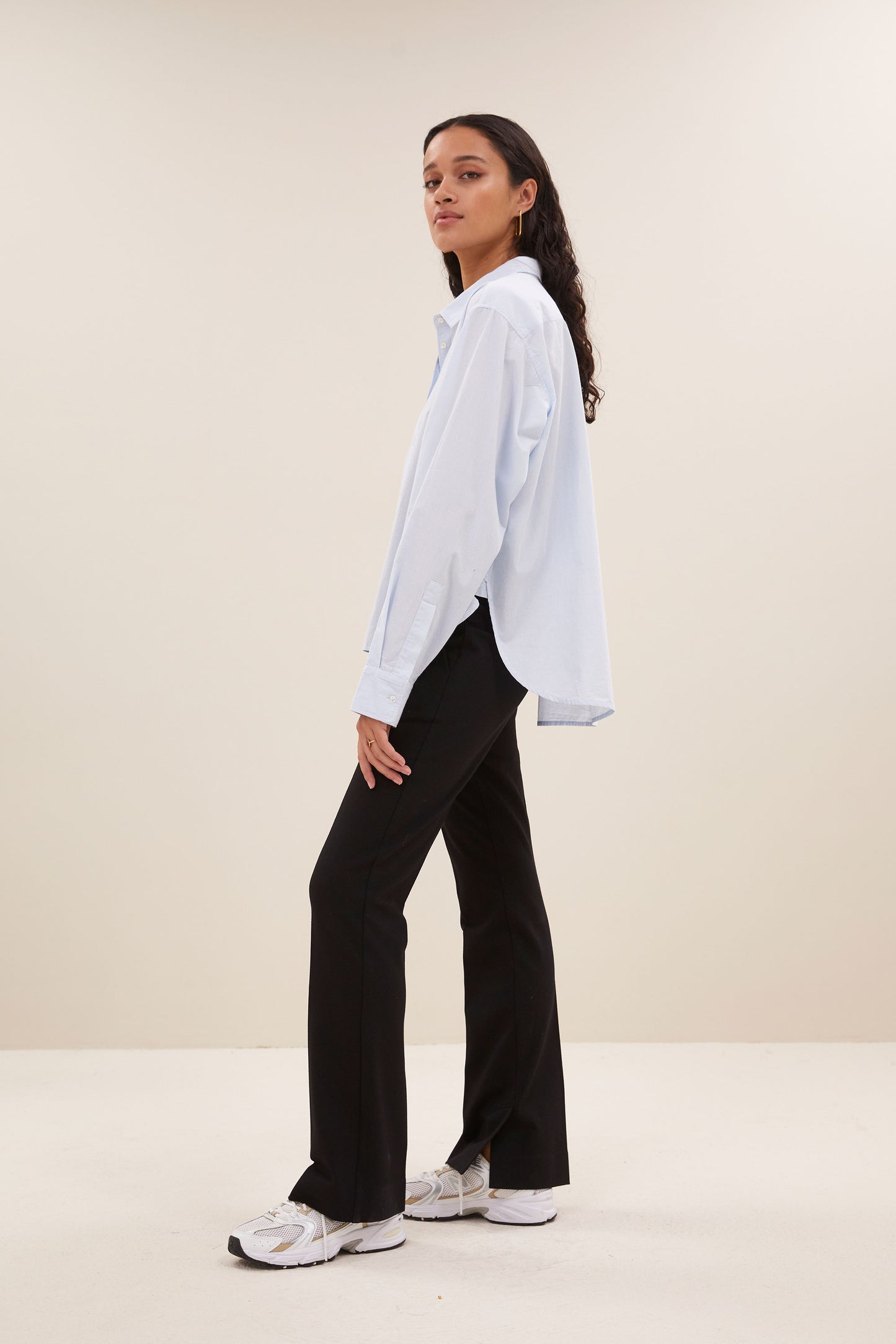 Blouse sarah chambray bleue claire