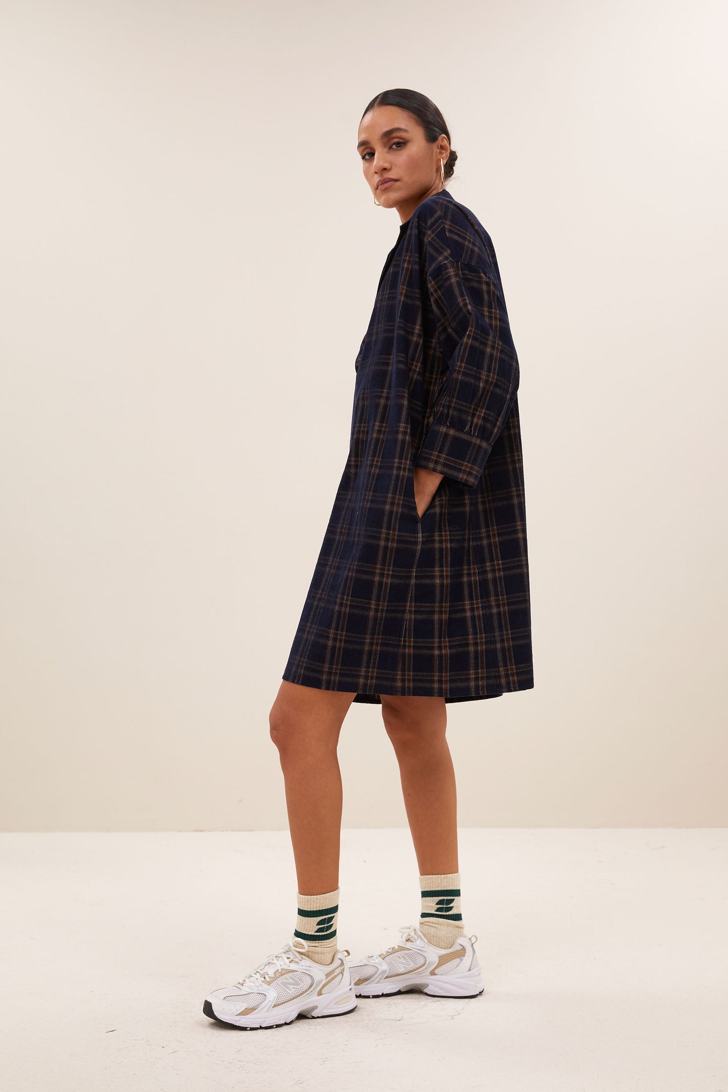 Robe pino à carreaux