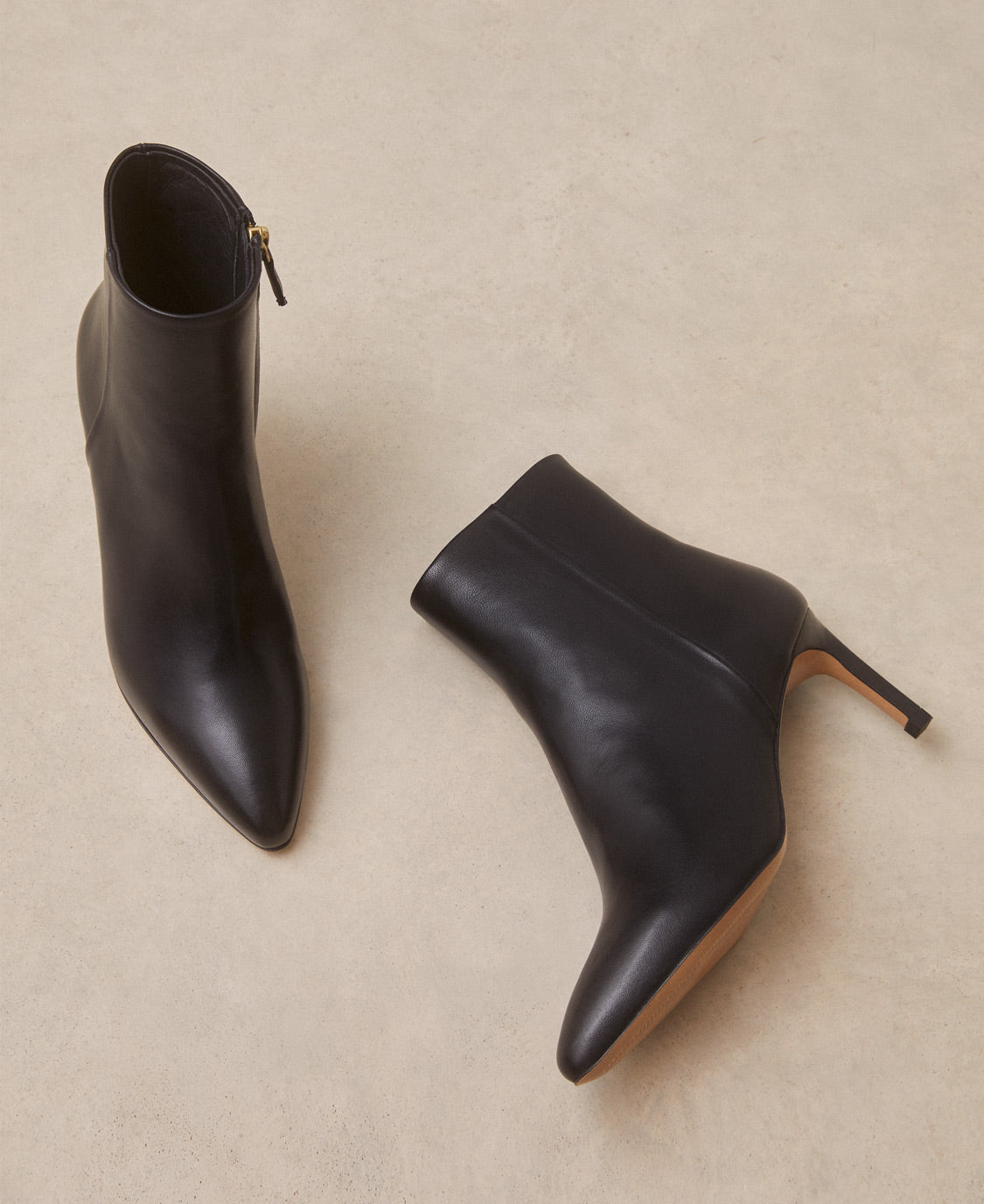 Bottines n°720 Cuir nappa Noir