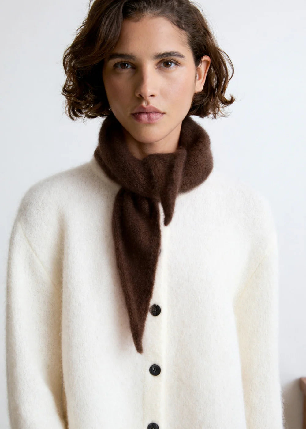 Echarpe triangle Jenna chocolat