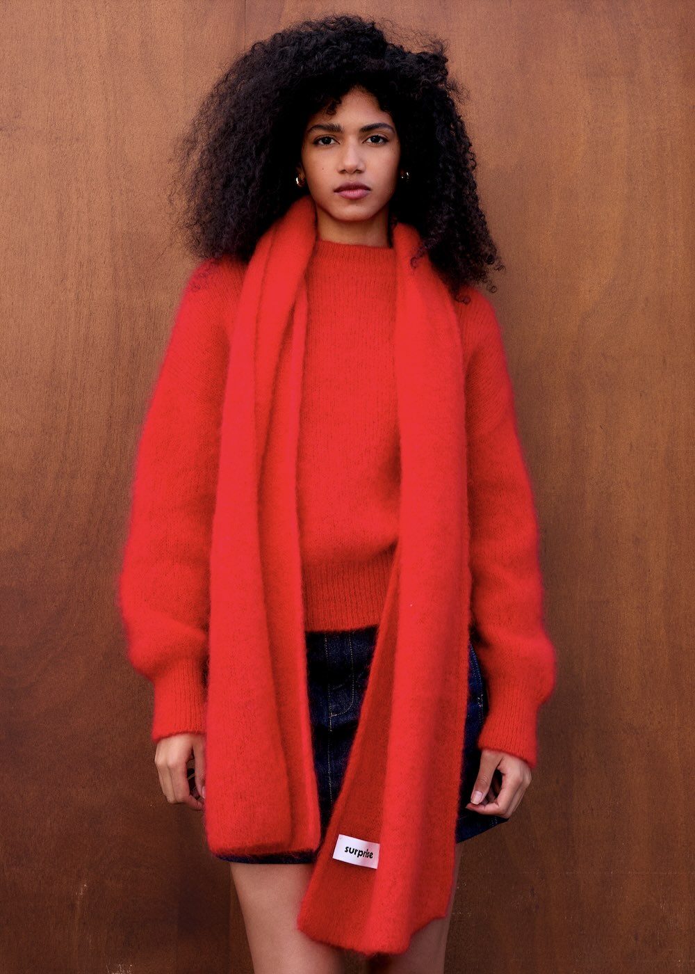 Écharpe Donna rouge