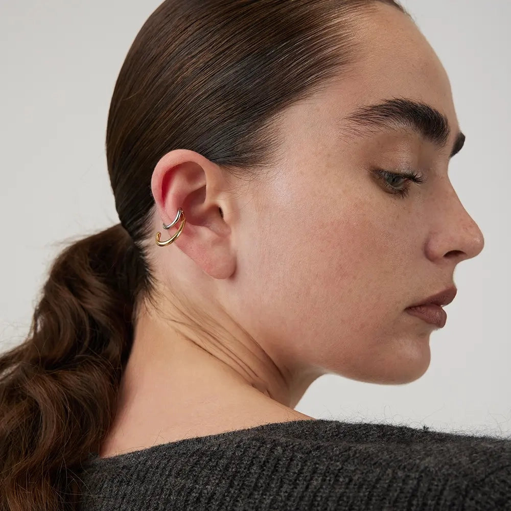 EARCUFF mixte OR / ARGENT