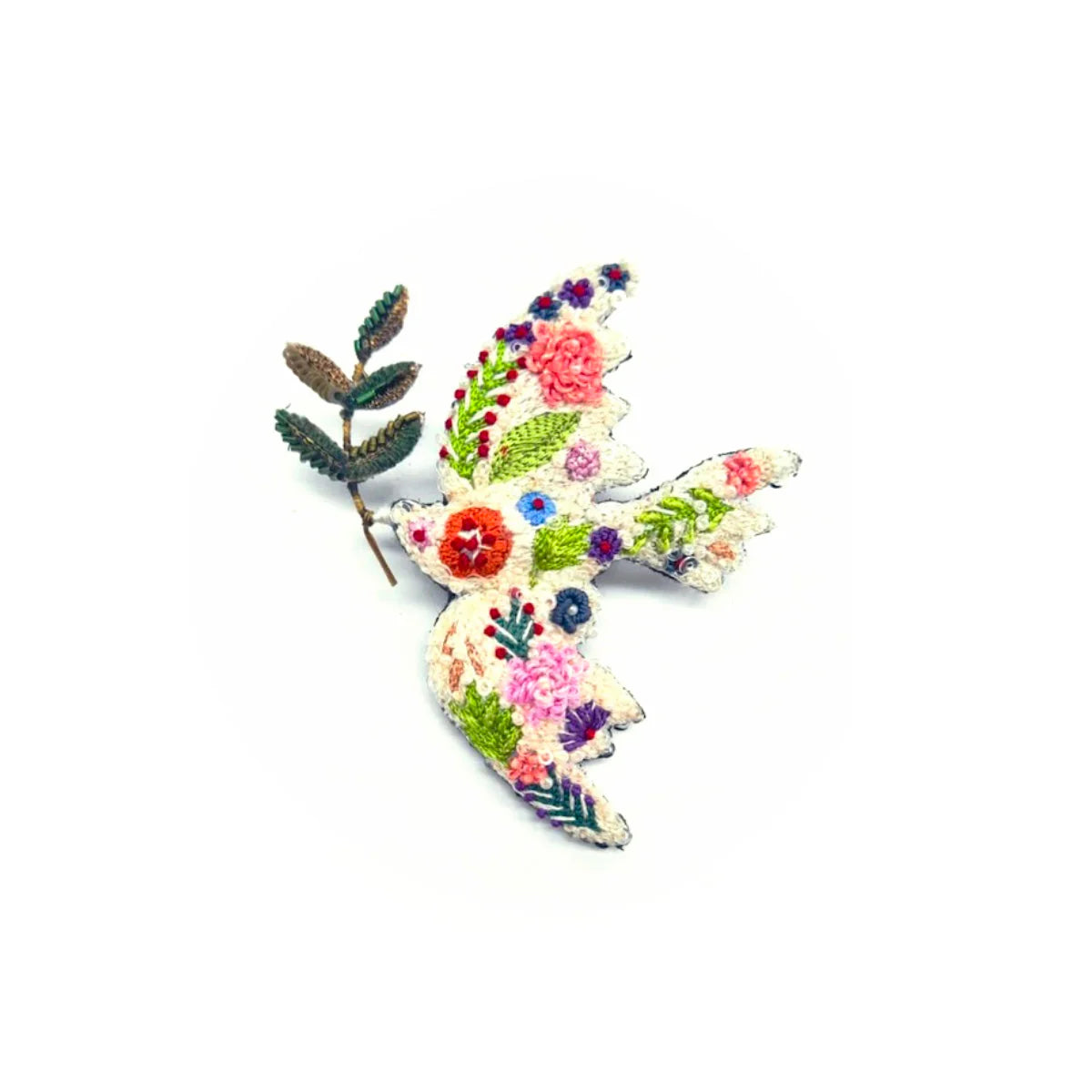 Broche oiseau de paix
