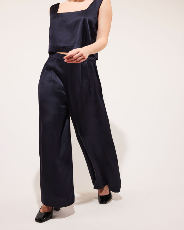 Pantalon Swan Bleu marine