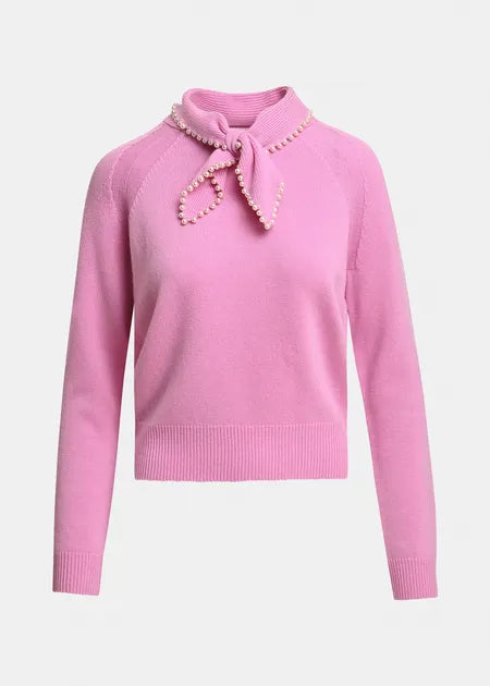 Pull Kasa rose avec perles