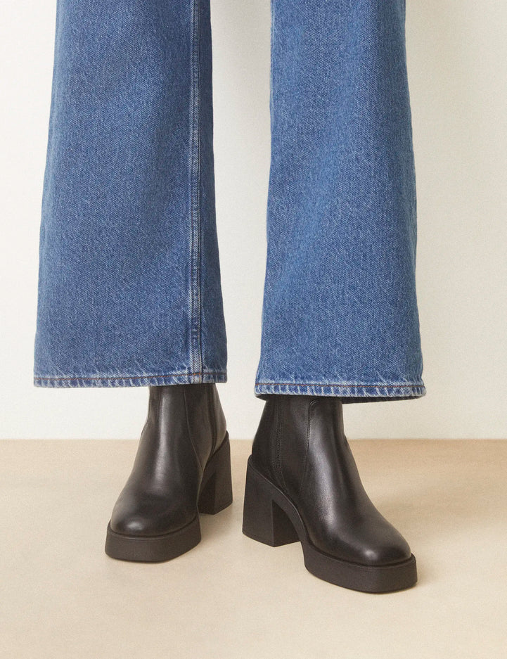 Bottines n°582 cuir nappa noir
