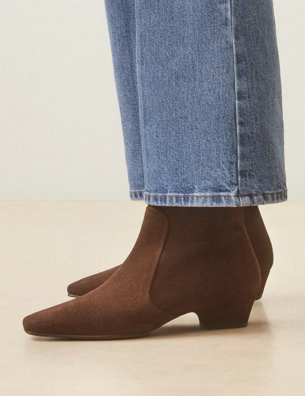 Bottines 407 cuir suédé marron