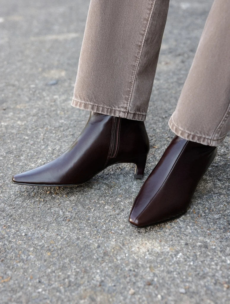 Bottines à petits talons Lauren Irish Coffee