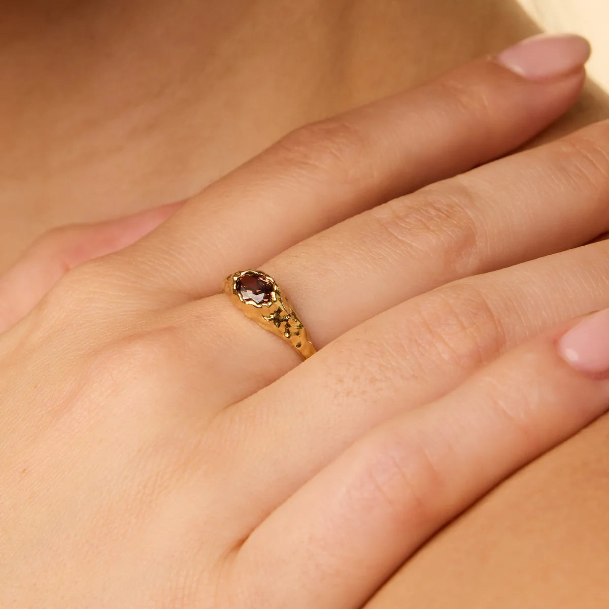 Bague mini maria marron