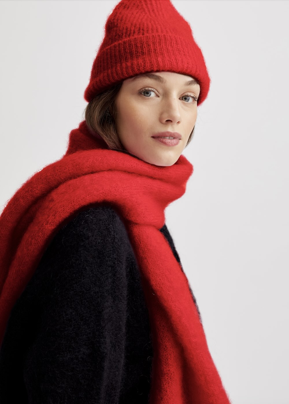 Écharpe Donna rouge