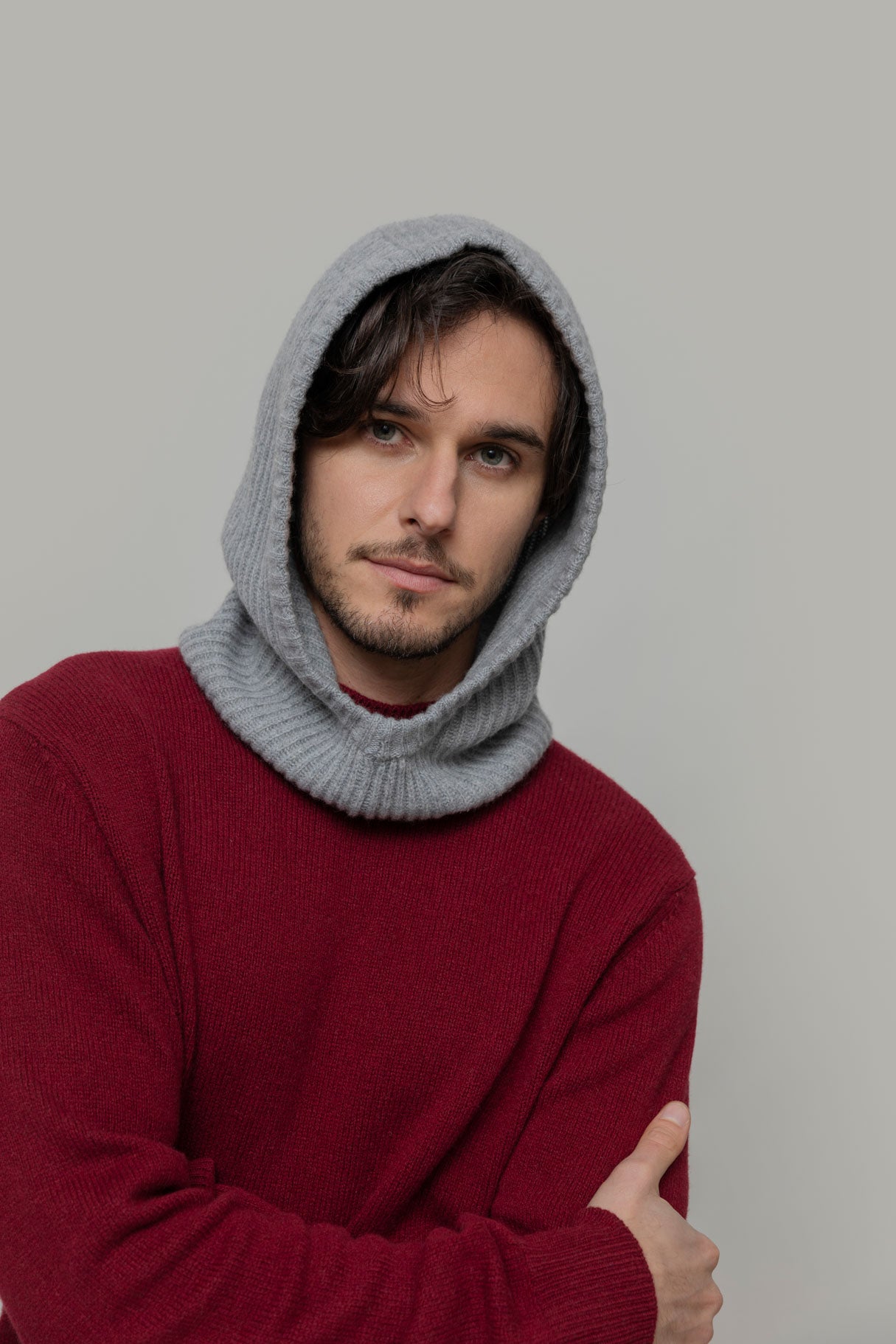 Balaclava gris chiné