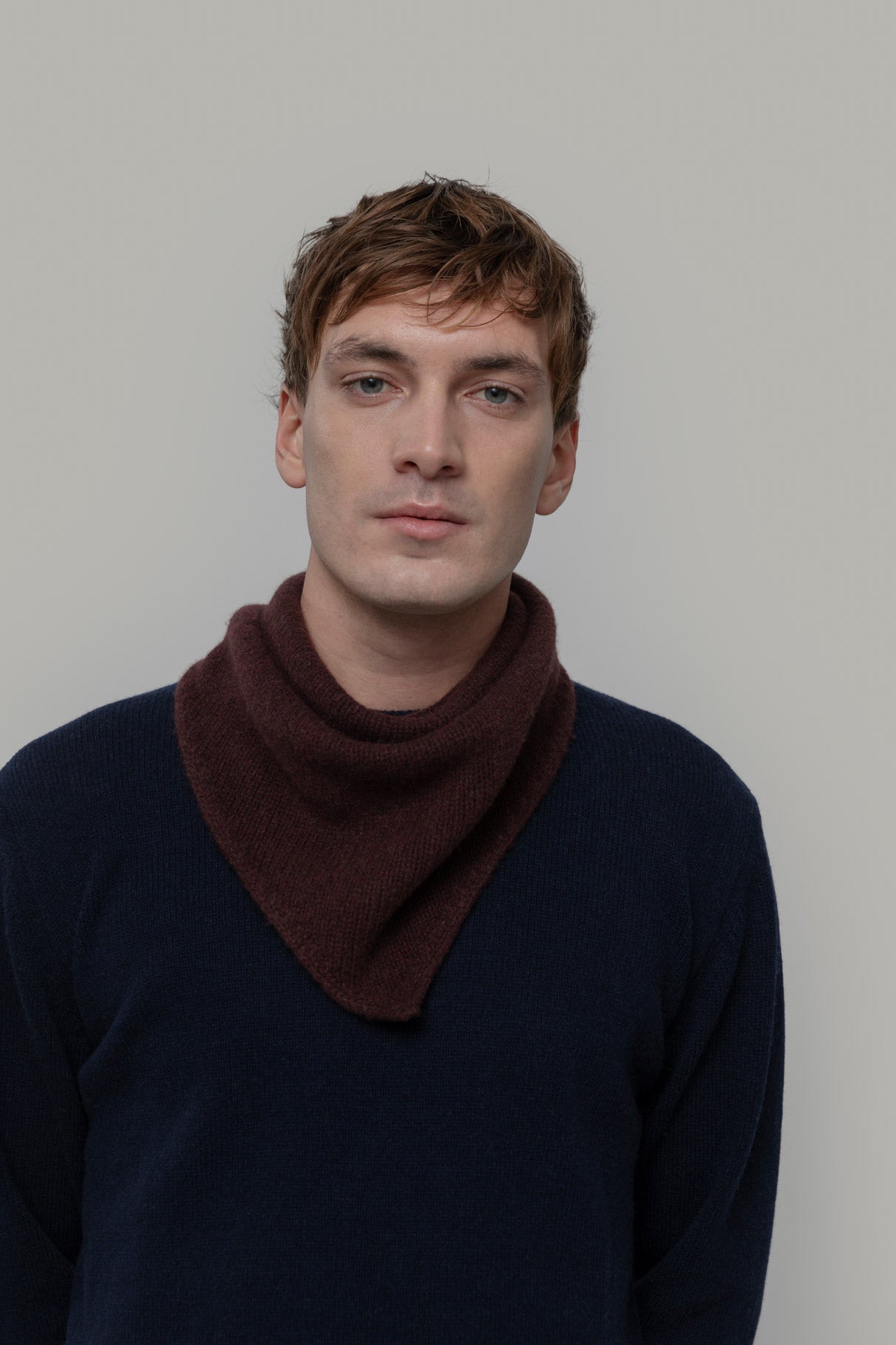 Foulard bandana Brun café