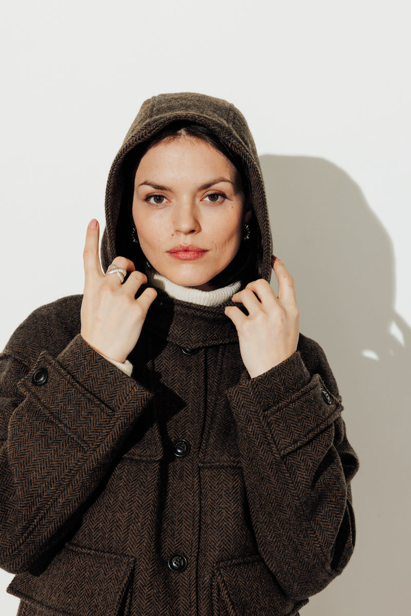 Manteau Abekia marron