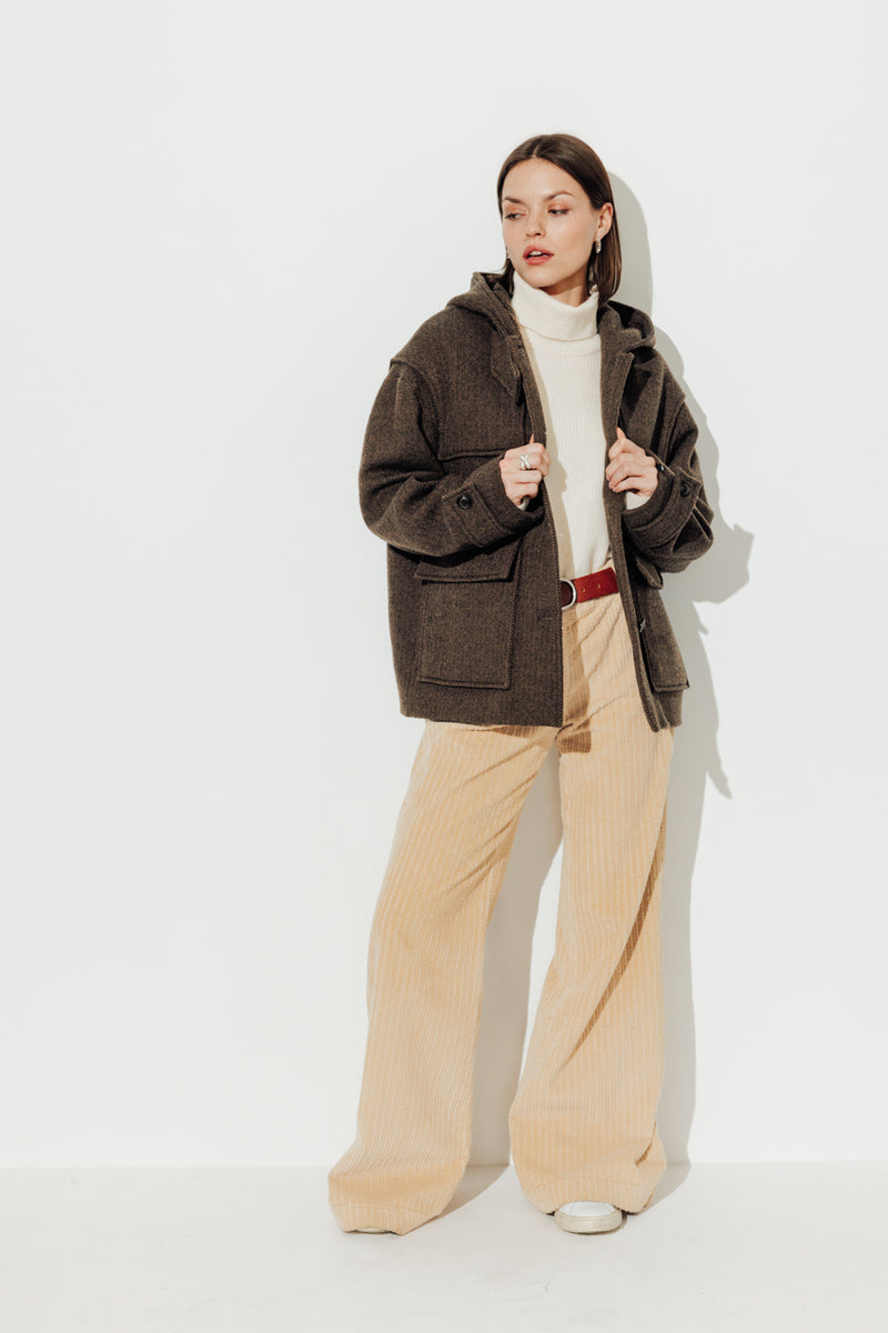 Manteau Abekia marron