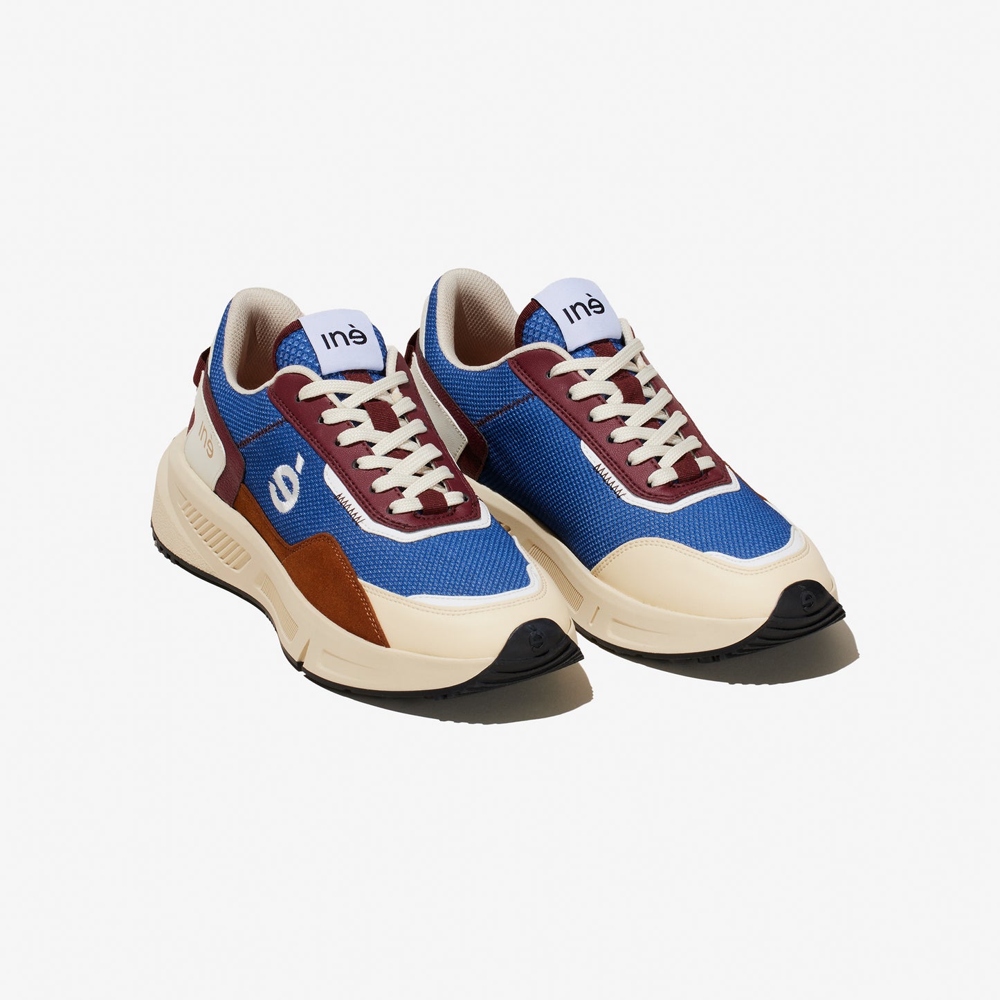 Baskets Bleu et bordeaux
