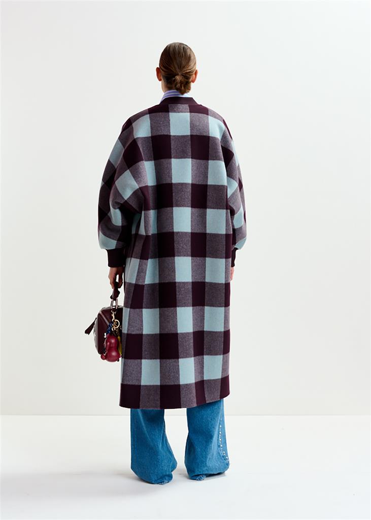 manteau Ifit marron/bleu