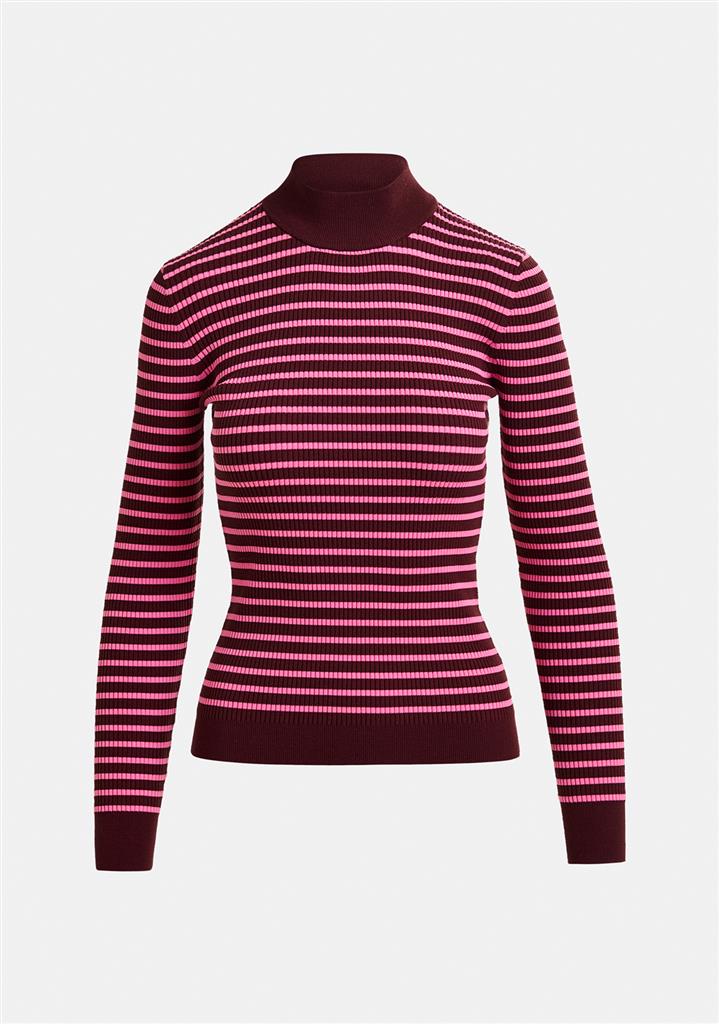 Pull Ifrancis rose/bordeau