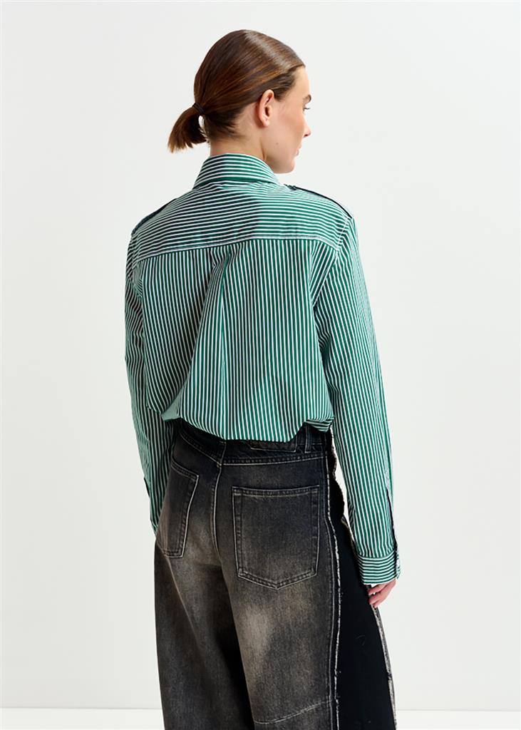 Chemise avec cravate Igold verte