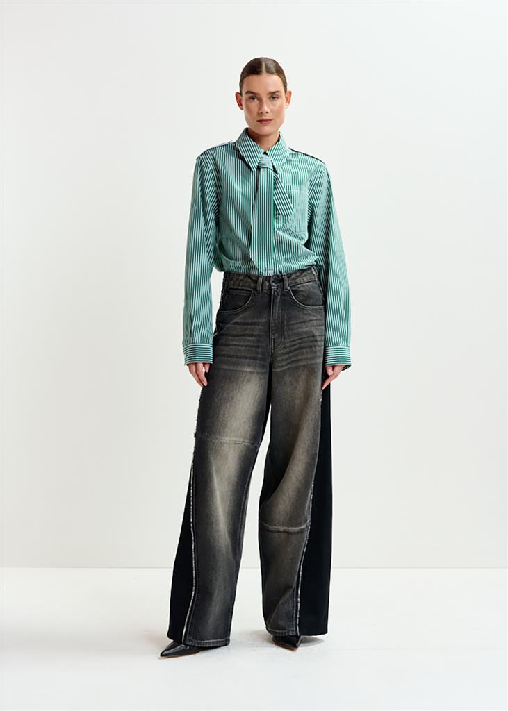 Chemise avec cravate Igold verte