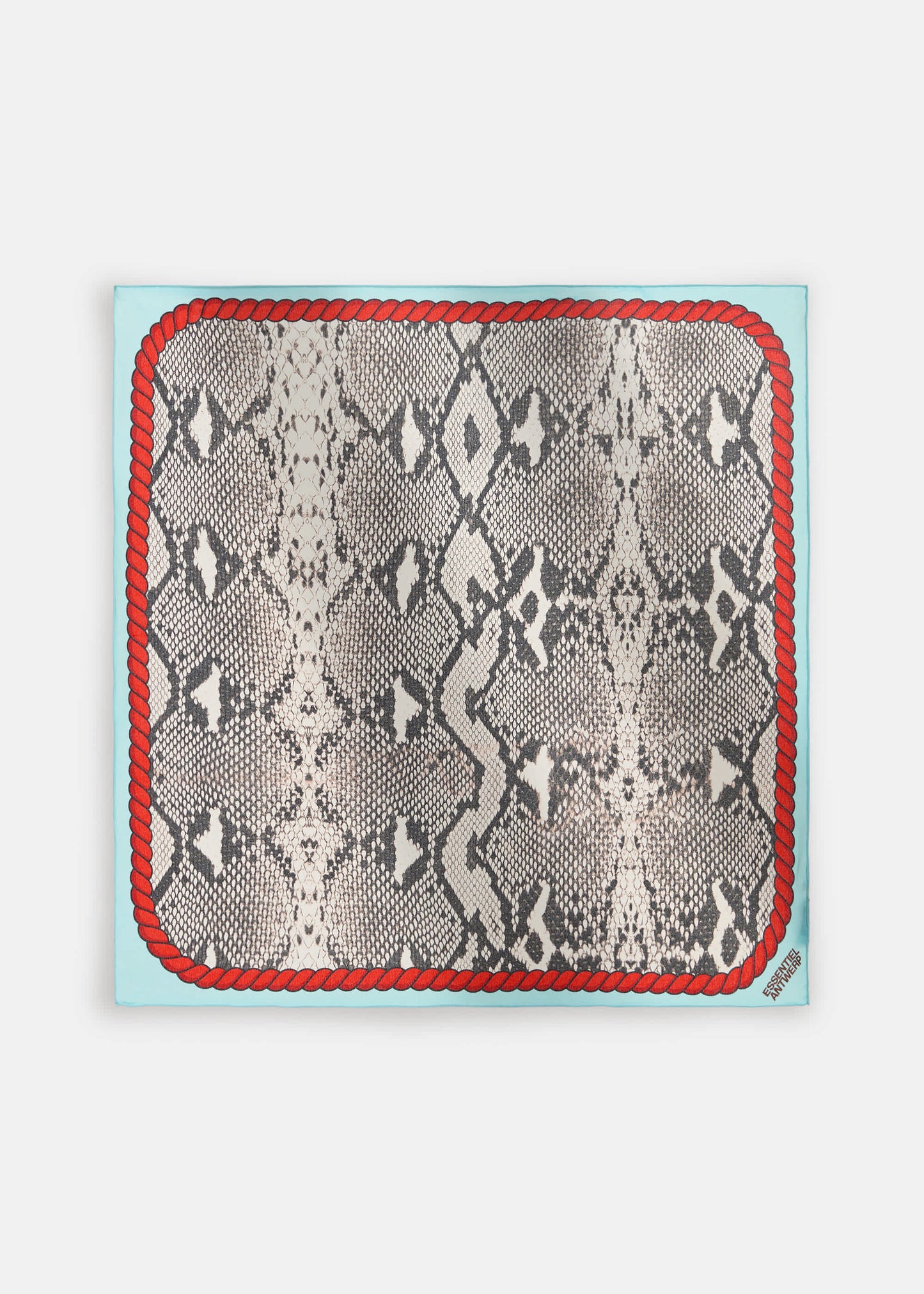 Foulard en soie INC noir/rouge