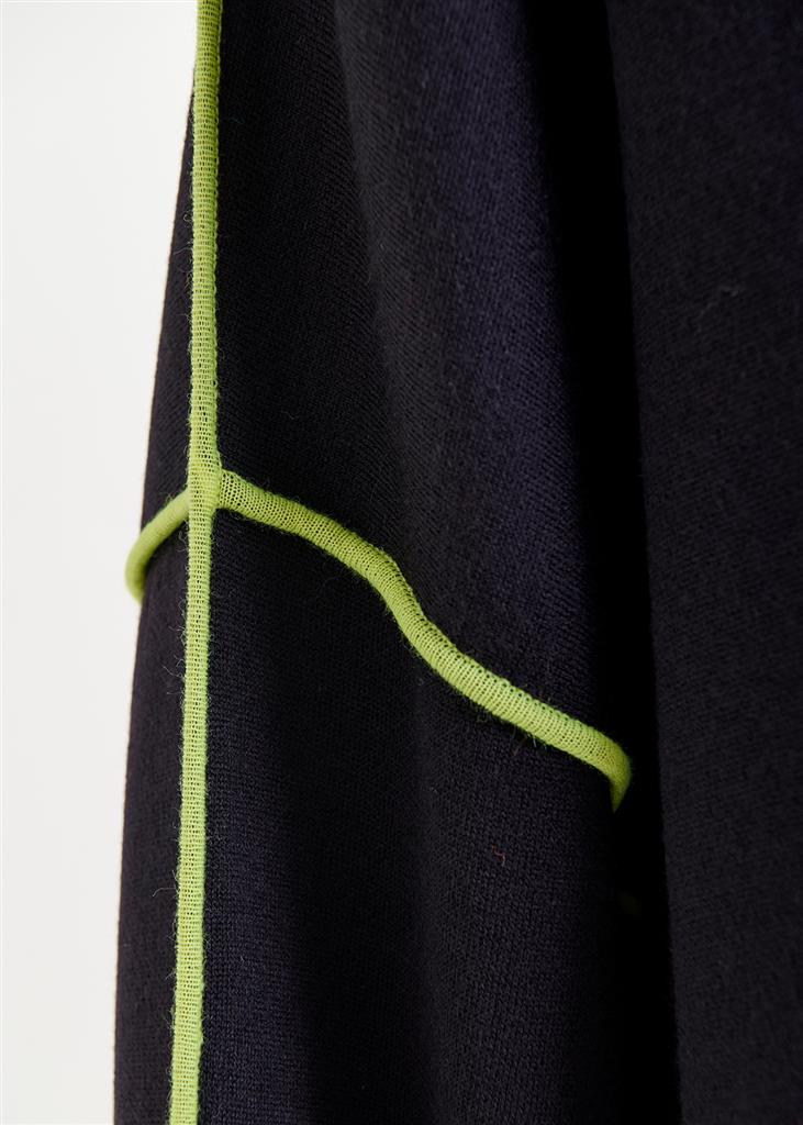 Pull Inside contrasté noir et jaune