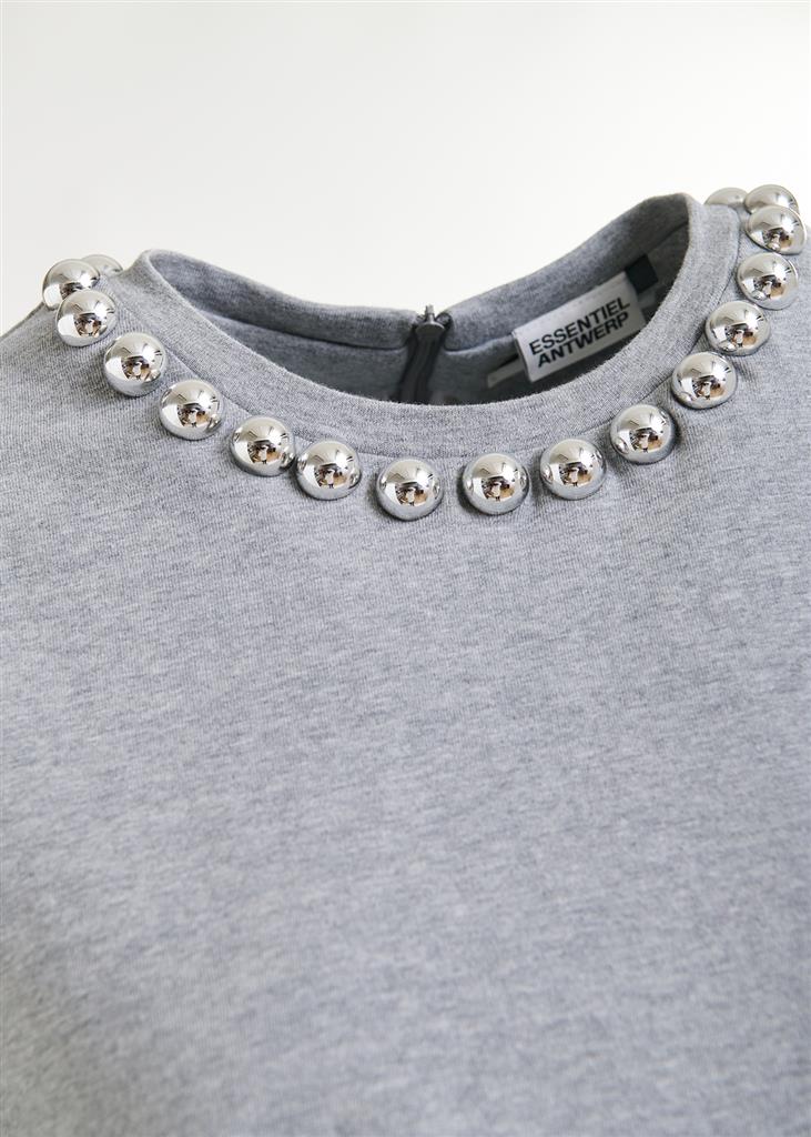T-shirt Intenso gris avec perles