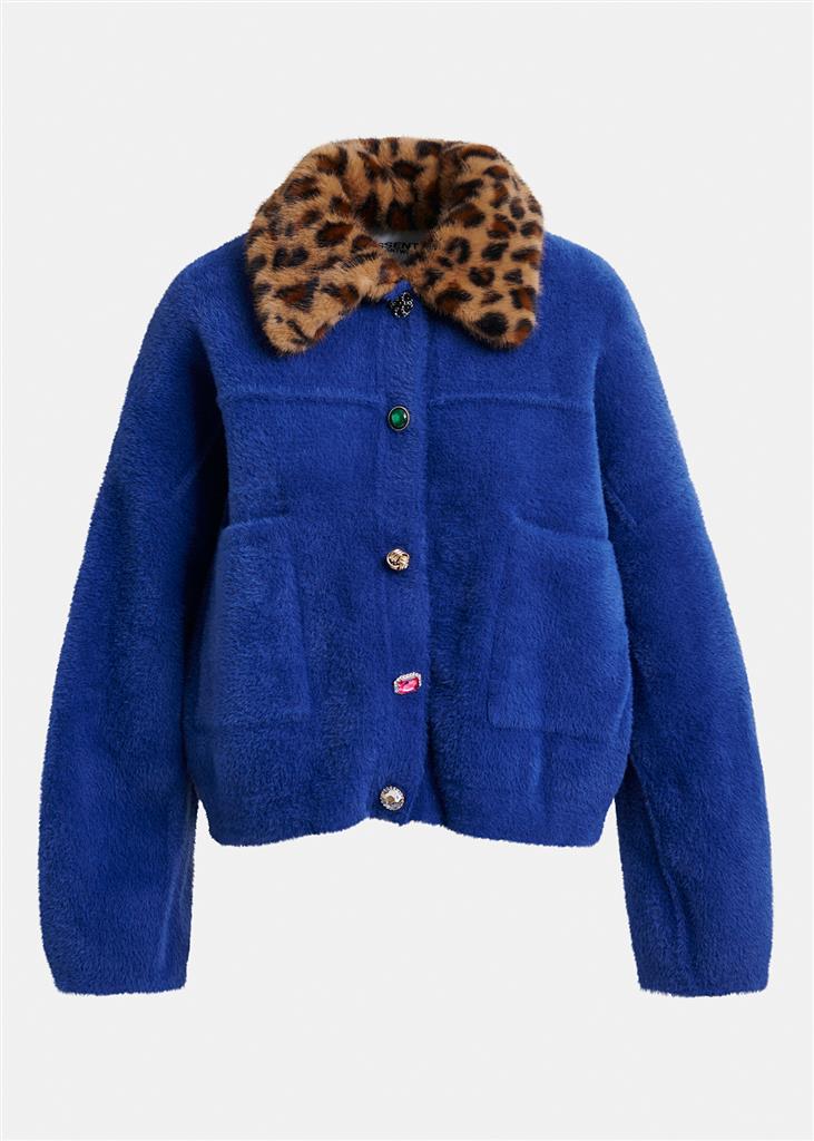 Veste avec col Intention bleu