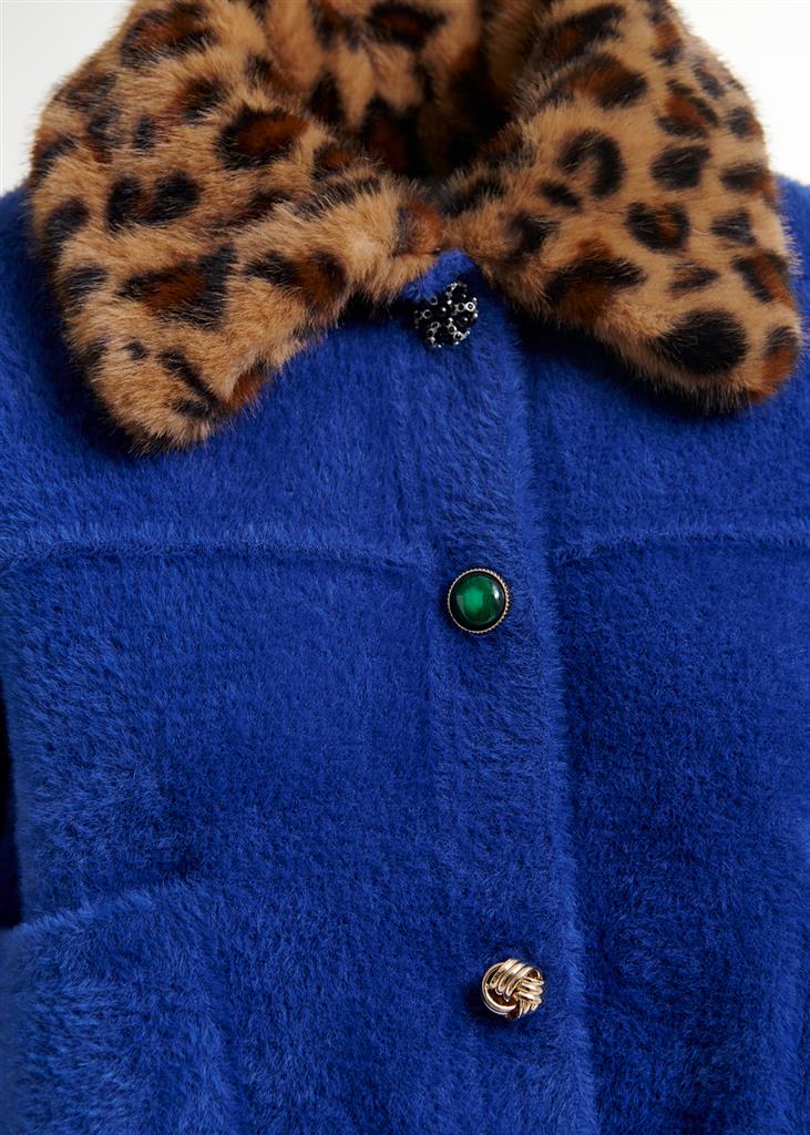Veste avec col Intention bleu