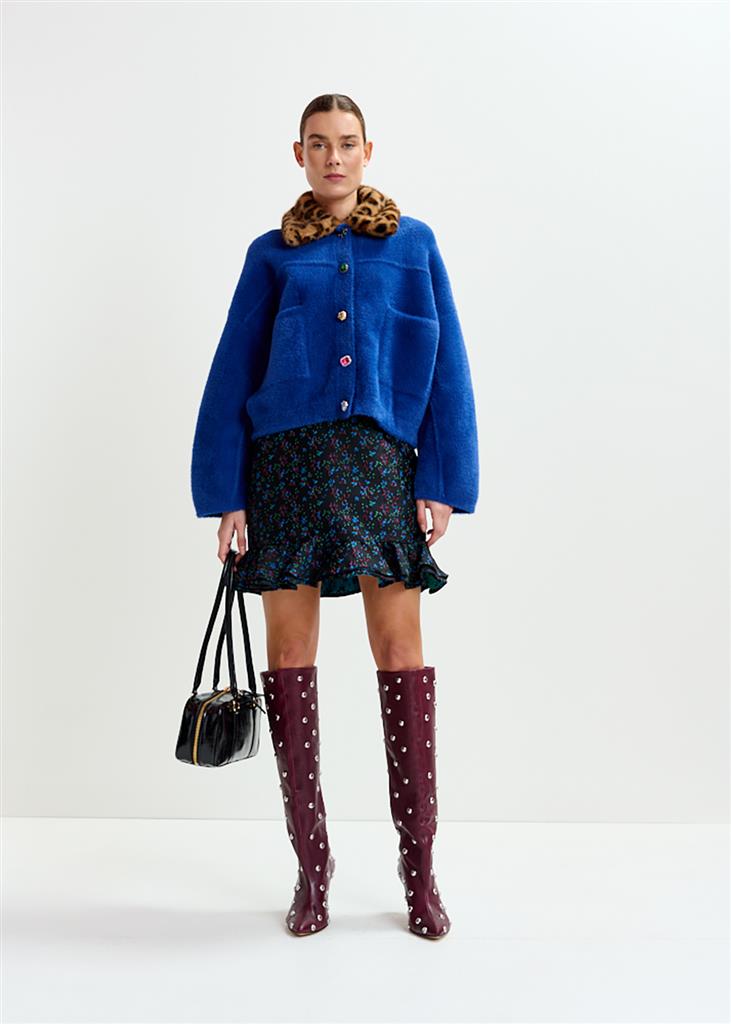 Veste avec col Intention bleu