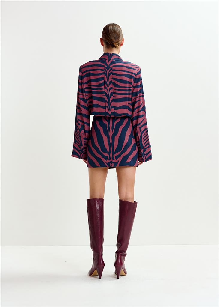 Robe chemise Isniper bordeau