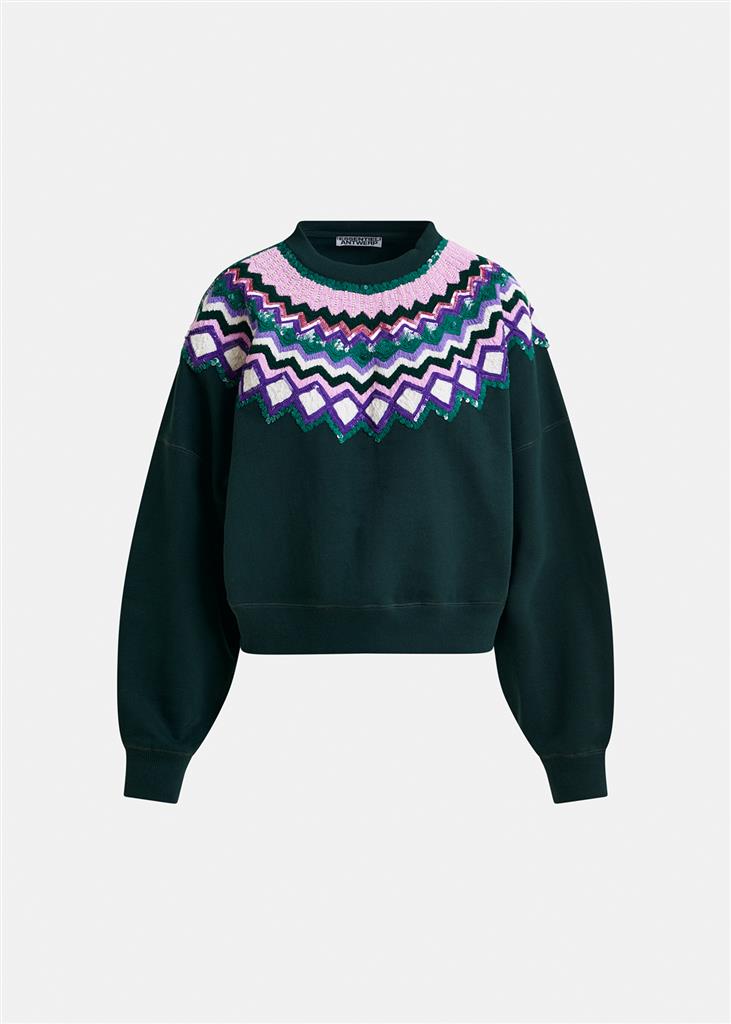 Sweat Issu vert sapin