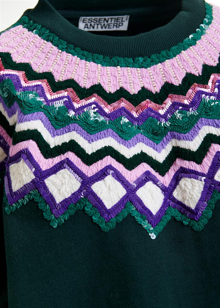 Sweat Issu vert sapin