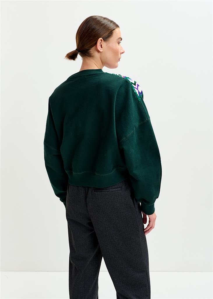 Sweat Issu vert sapin