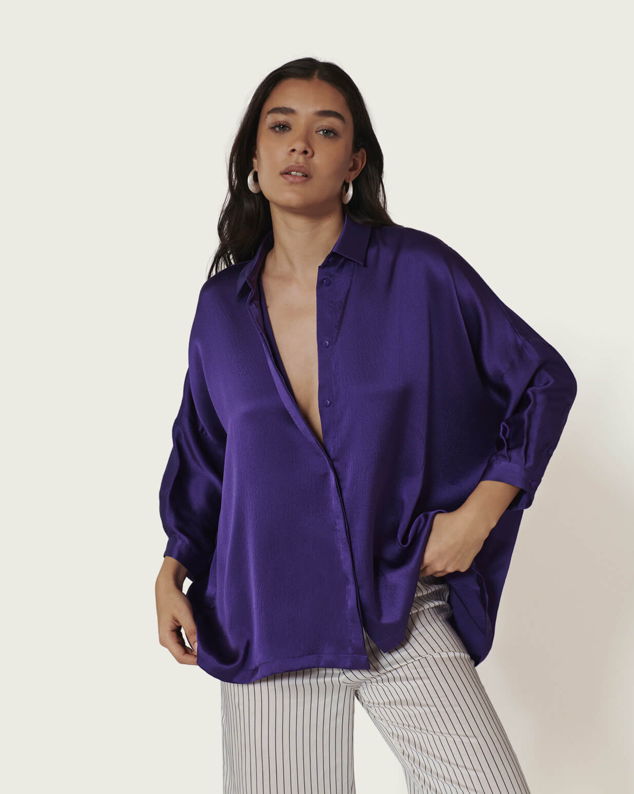 Chemise Manon violette