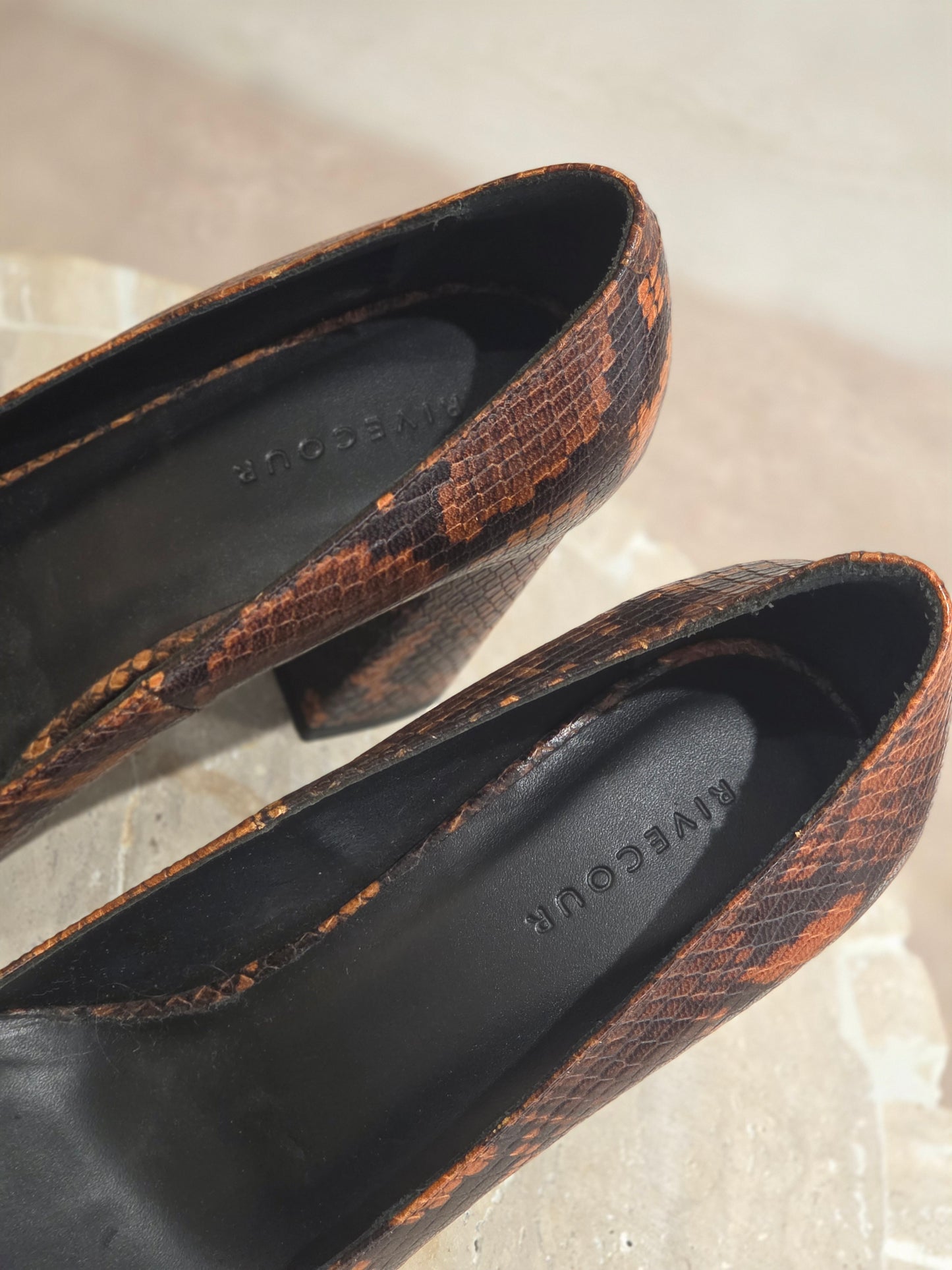 Escarpins N°121 cuir python