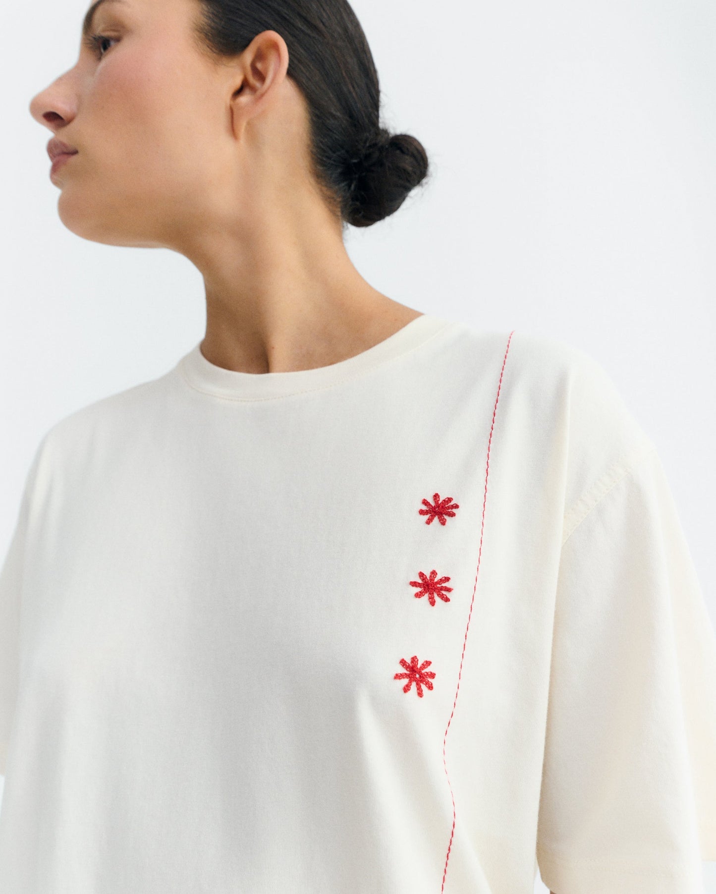 T-shirt lucia Sole mio écru