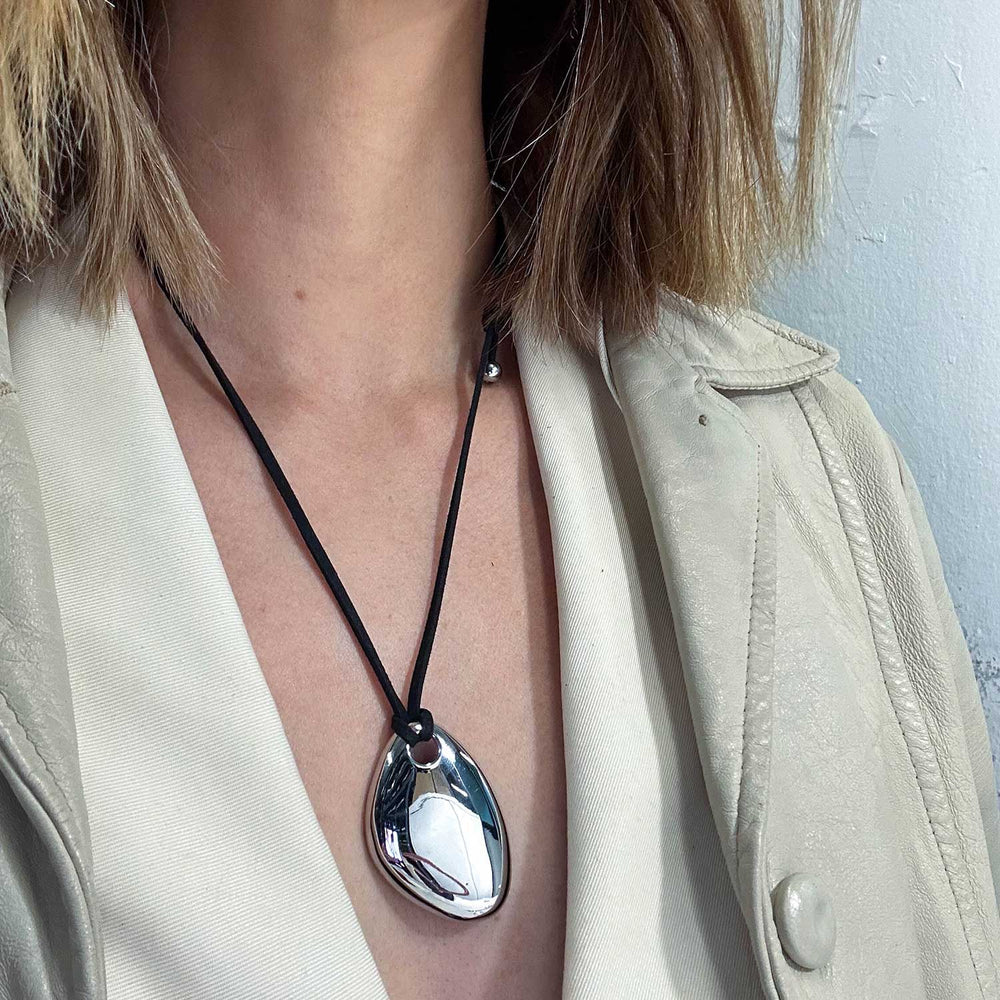 Collier pendentif avec cordon Argent