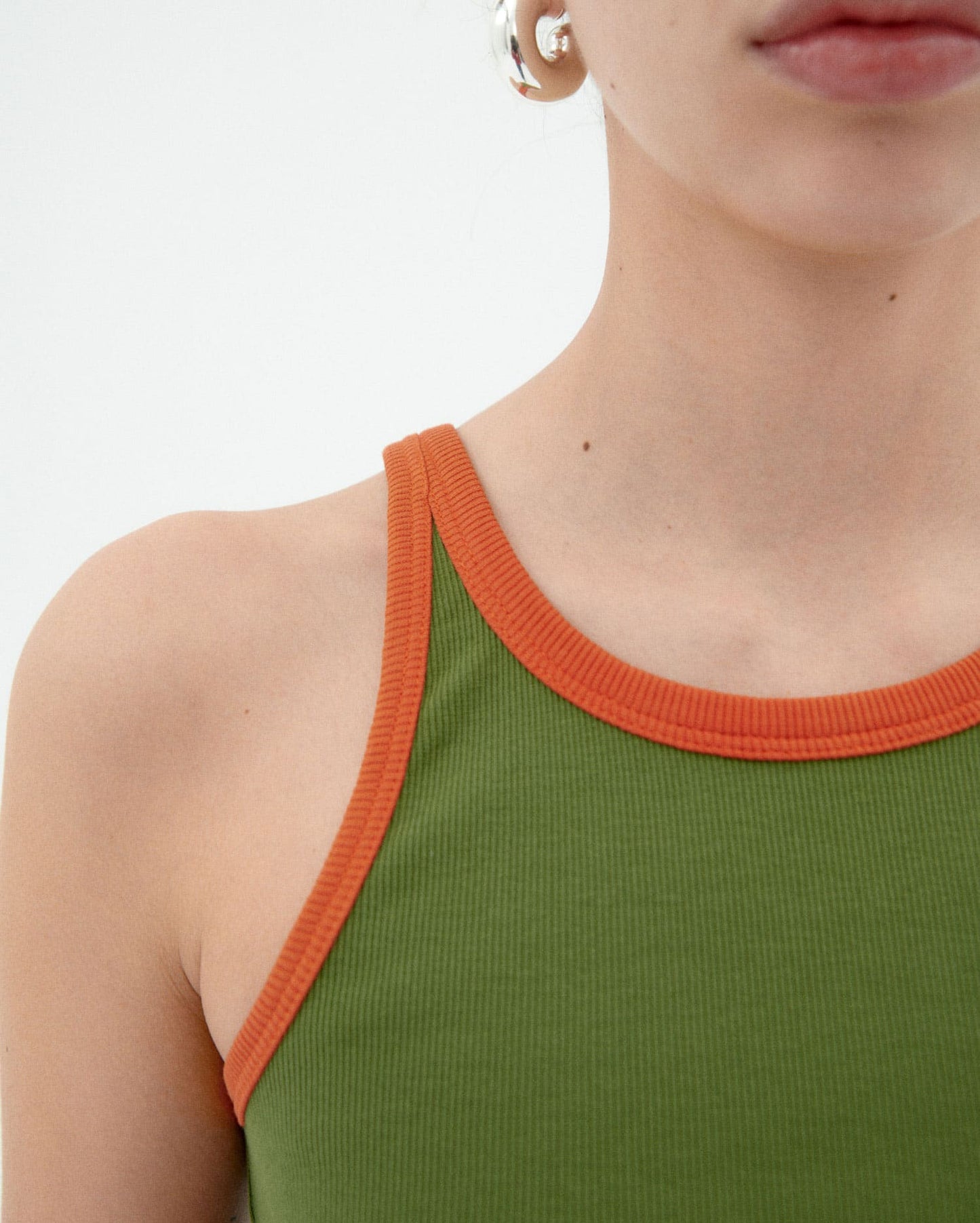 Top Harriet vert / orange