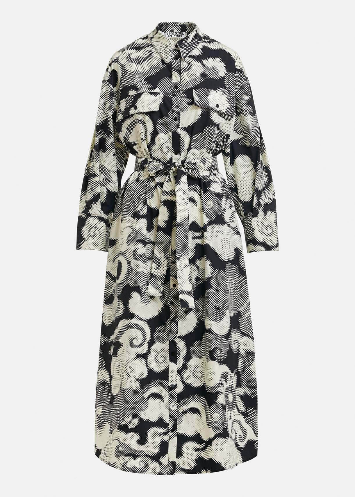 Robe Jaudi à motif blanche