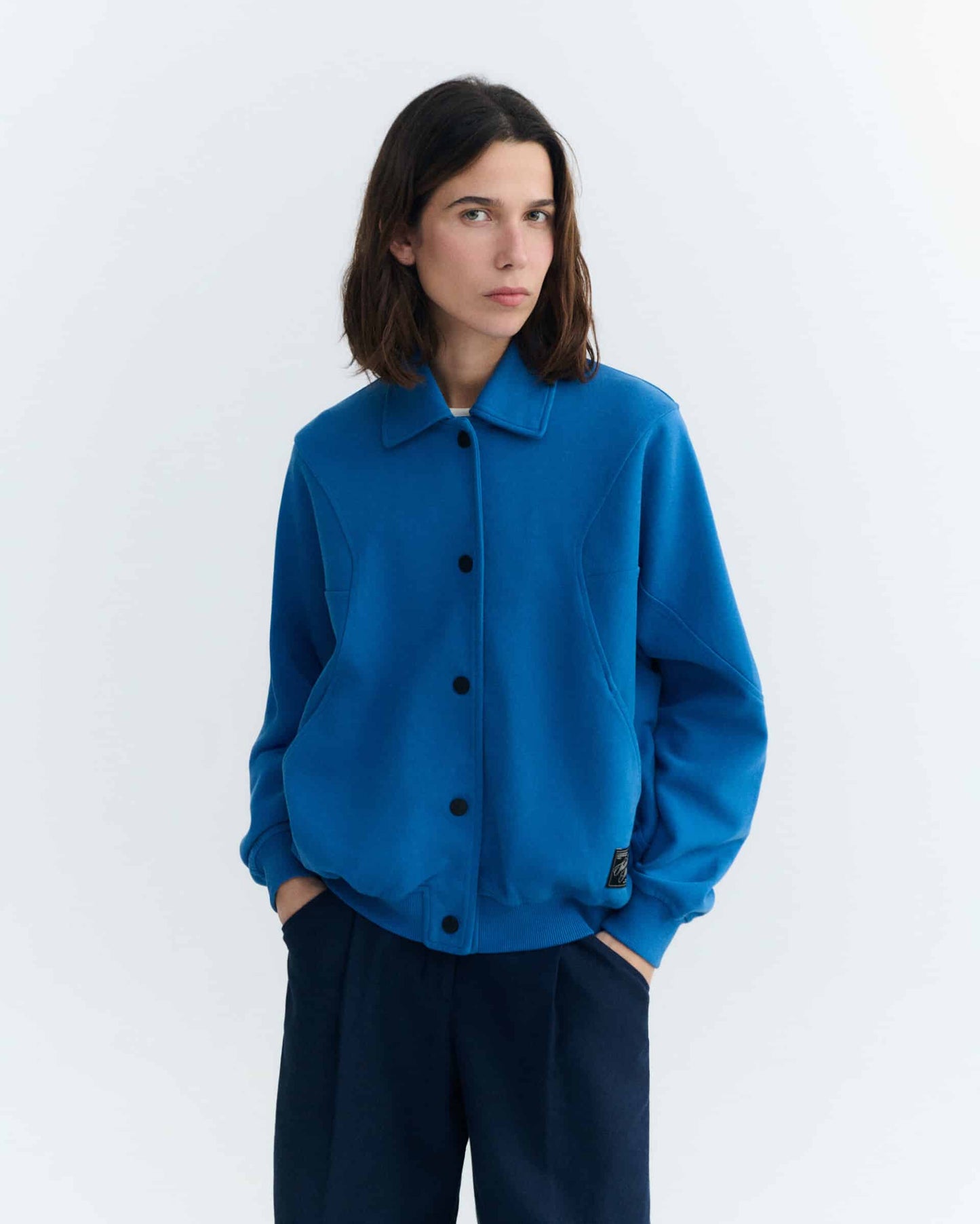 Sweat gilet Maisie bleu