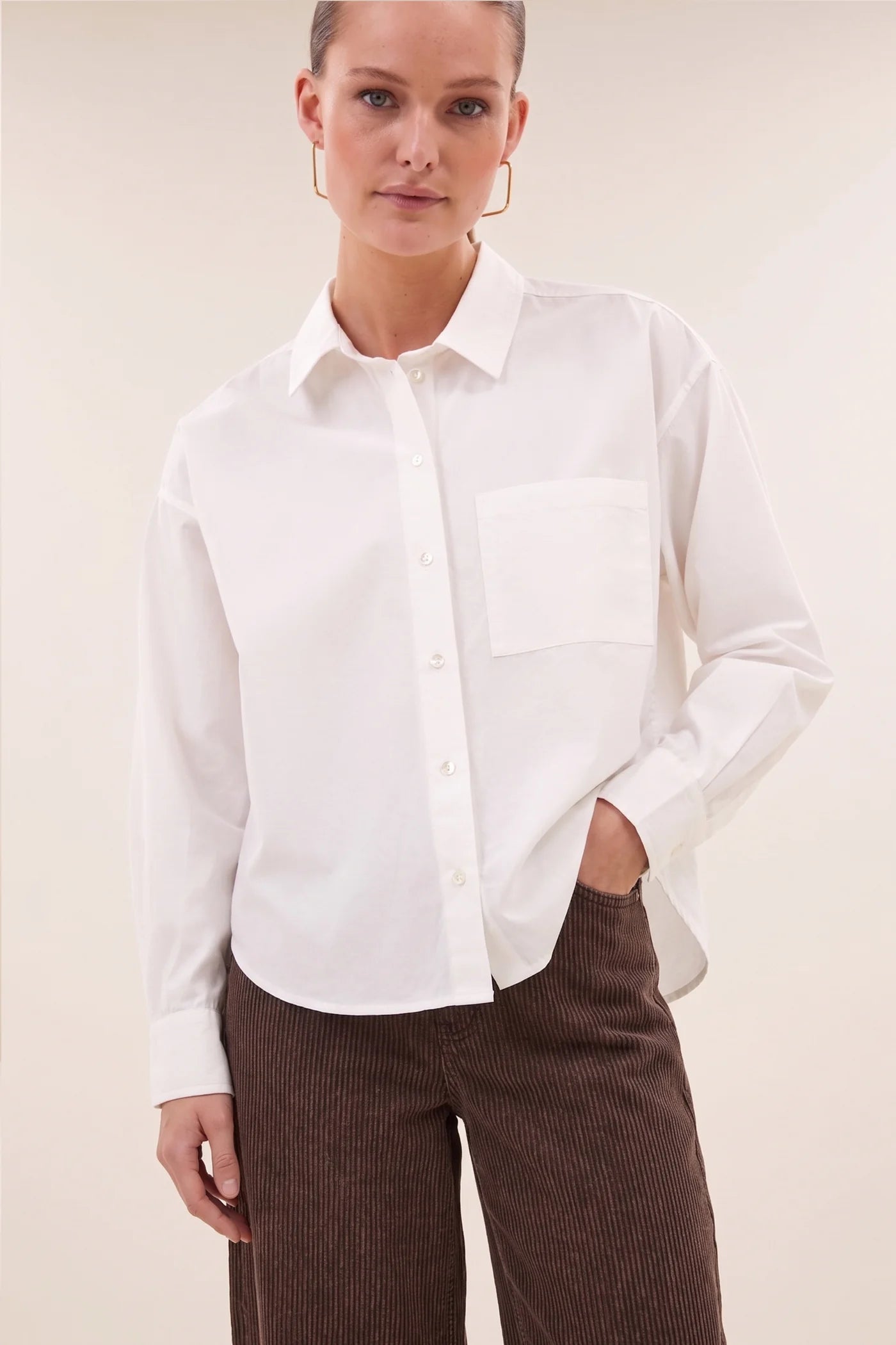 Blouse Lise poplin blanche