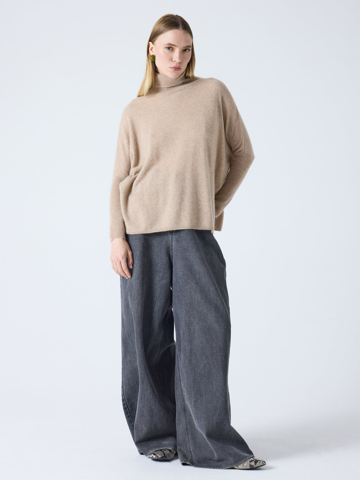Pull clara Cachemire beige