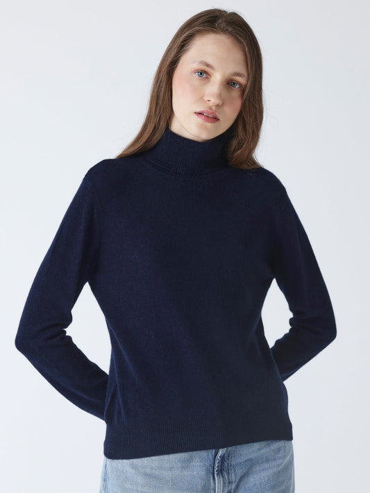 Pull Themys Cachemire bleu marine